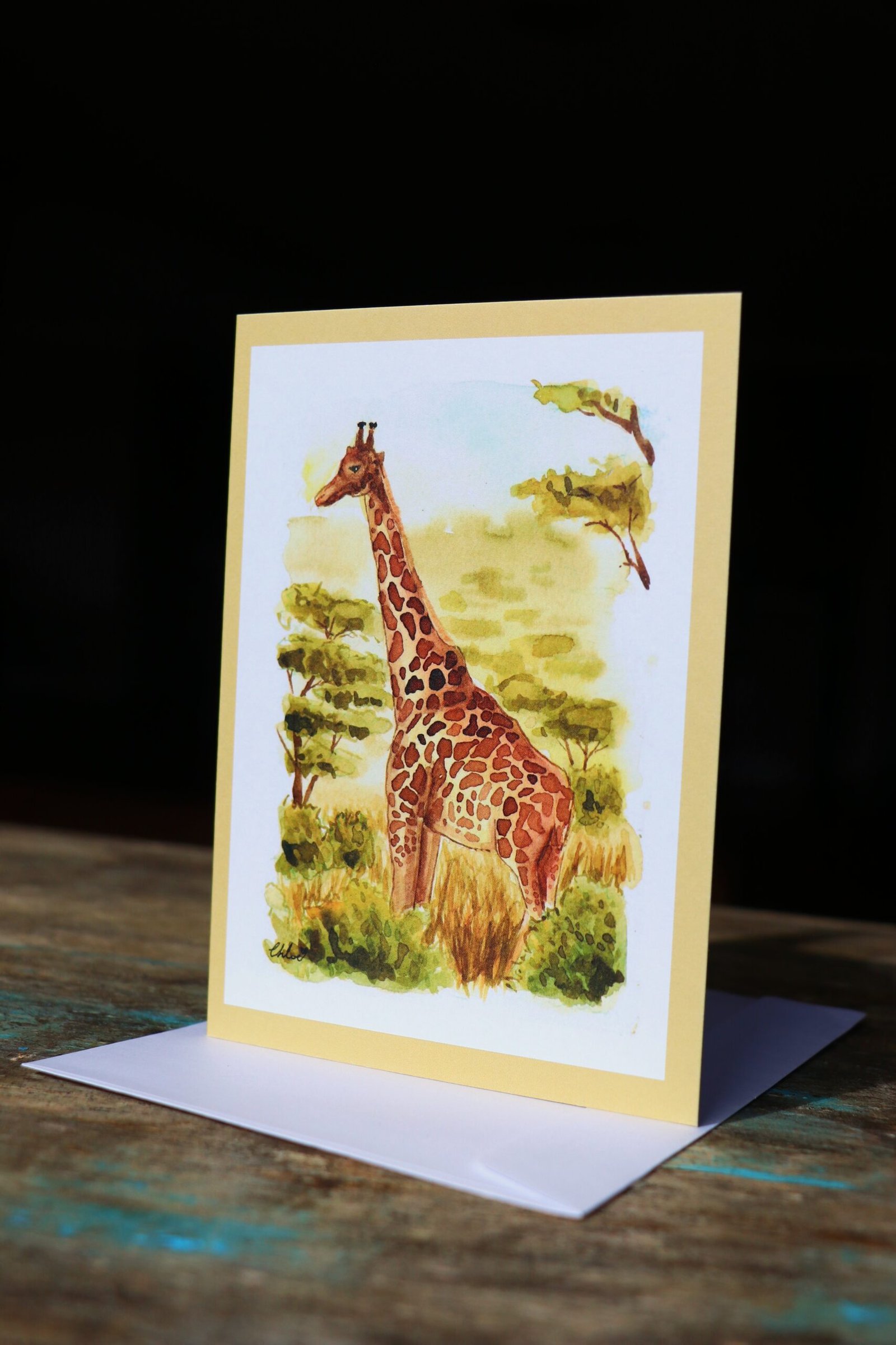 Giraffe - Greeting Card